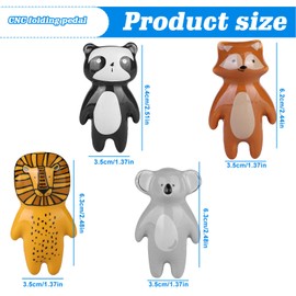 WIYETY Cabinet Knobs Animals Ceramic Furniture Knobs: Pack of 4 Drawer Handles Knobs Ceramic Knobs Ceramic Cabinet Handles Cartoon for Home Kitchen Children Bedroom Cabinet Door Handles