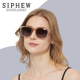 SIPHEW Women's Polarised Fashionable Lightweight Sunglasses with UV400 Protection Sunglasses for Women, A3 - Brown/Tea