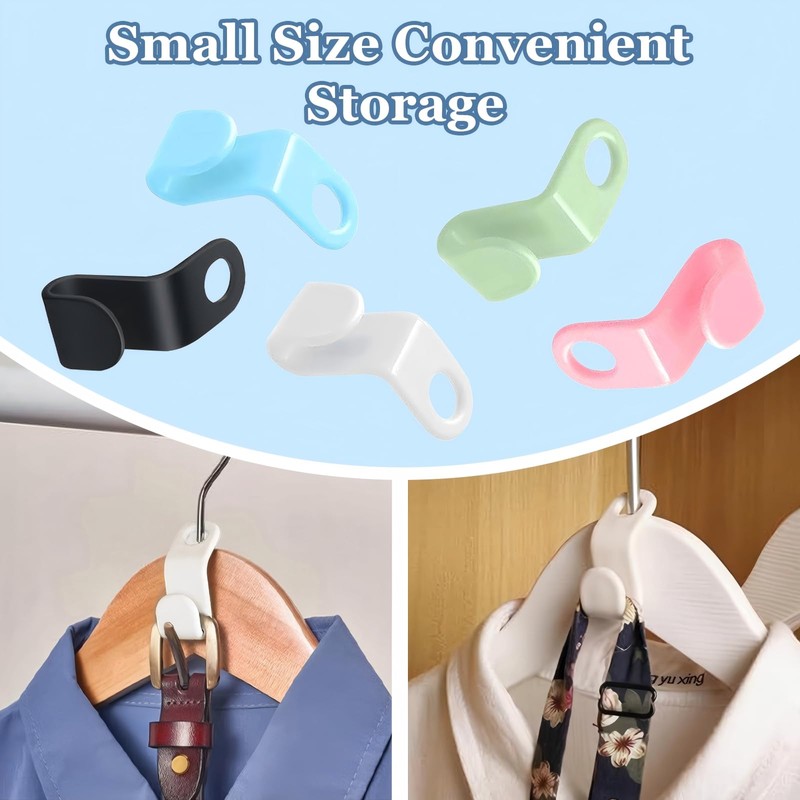 Hanger Connector Hooks, Space Saving Hangers for Closet Organizers, Storage