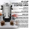 HomeCraft 45-Cup Coffee Urn and Hot Beverage Dispenser with Double
