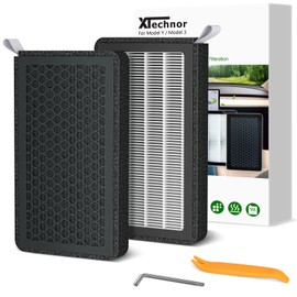 XTechnor HEPA Air Filter for Model Y Model 3 2016-2026, 2 Pack Cabin Air Filter with Activated Carbon for 2024/2025/2026 Juniper Highland Upgraded Version