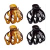 4Pcs Durable Plastic Octopus Hair Claws Hard Large Hair Claw