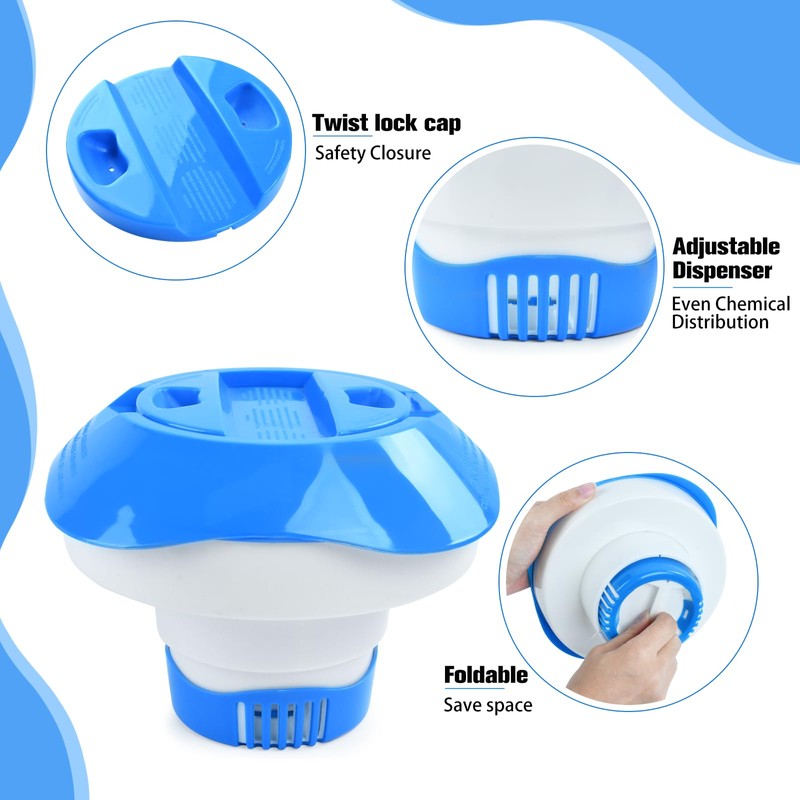 DIELOVEHUA 7 Inch Pool Dosing Float, Dosing Float, Pool Chlorine