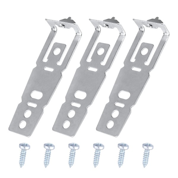 3pcs WD01X27759 Dishwasher Mounting Brackets with Screws, Under Counter Installation