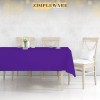 ZIMPLEWARE Premium Purple Plastic Table Cloth Disposable (6 Pk) Plastic