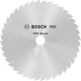 Bosch 1x PRO Wood Circular Saw Blades for Cordless Table Saws (for Softwood, Hardwood, Ø mm, Professional Accessory Table Circular Saw)
