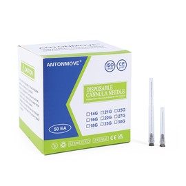 50packs/box Micro Blunt Ultra-fine Stainless Steel Dispensing Accessories Industrial Pipes Lab Supplies (22G 70MM/2.76inch)