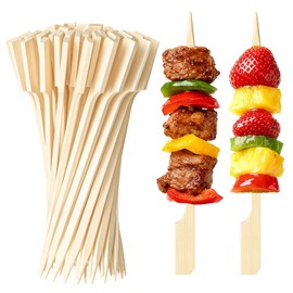300 Pack Bamboo Appetizer Skewers 4.7 Inch – Cocktail Picks for Appetizers, Charcuterie Toothpicks, Decorative Party Picks, Bamboo Cocktail Sticks for Drinks and Food