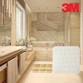 4 transparent 100x100 sheets for tiles/anti-slip bathroom floor sticker 2ea