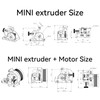 Xirbbo Latest Metal Lightweight Mini Extruder Enhanced Stepper Motor is