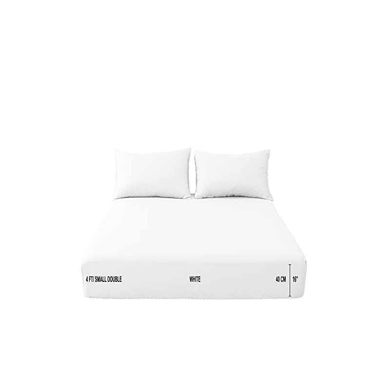 Brit Cotton 200 Thread Count 4FT Small Double Fitted Sheet