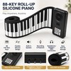 88-Key Roll Up Piano Keyboard for Home Practice – Portable