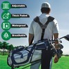 Big Teeth Golf Bag Shoulder Strap Double Padded Adjustable Angle