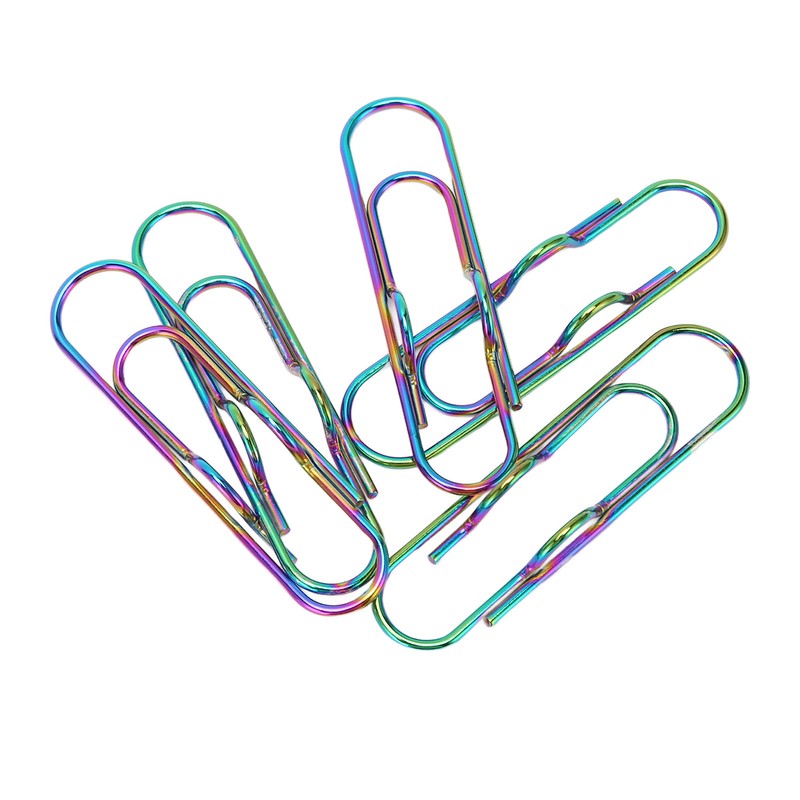 20pcs Metal Pen Clips Strong Clamping Force Rust Prevention Electroplating