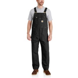 Carhartt Men'sRelaxed Fit Duck Bib Overall Black,L32-W28