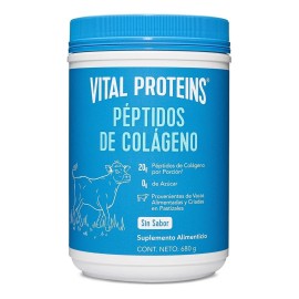 Péptidos de colágeno de Vital Proteins, sin sabor, 1,5 libras (680 gr), aporta 20 g de péptidos de colágeno por porción, Apoyo para la piel, el cabello y uñas, asi como la salud de las articulaciones