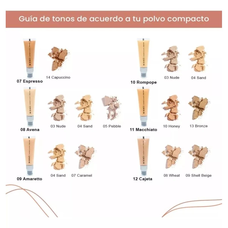 Bissú Maquillaje Líquido De Larga Duración Bissú 28.5ml