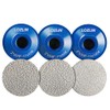 LOZLIN 3-Pack 2" Brazed Grinding Heads 5/8-11 Thread - Flat