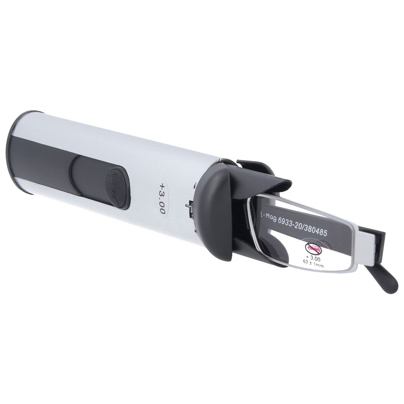 I-MAG Reading Aid in Silver +2.00 dpt, silver