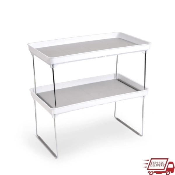 Unbranded 3-Tier Laundry Shelf Organizer Space Saving Storage Baskets Cleaning