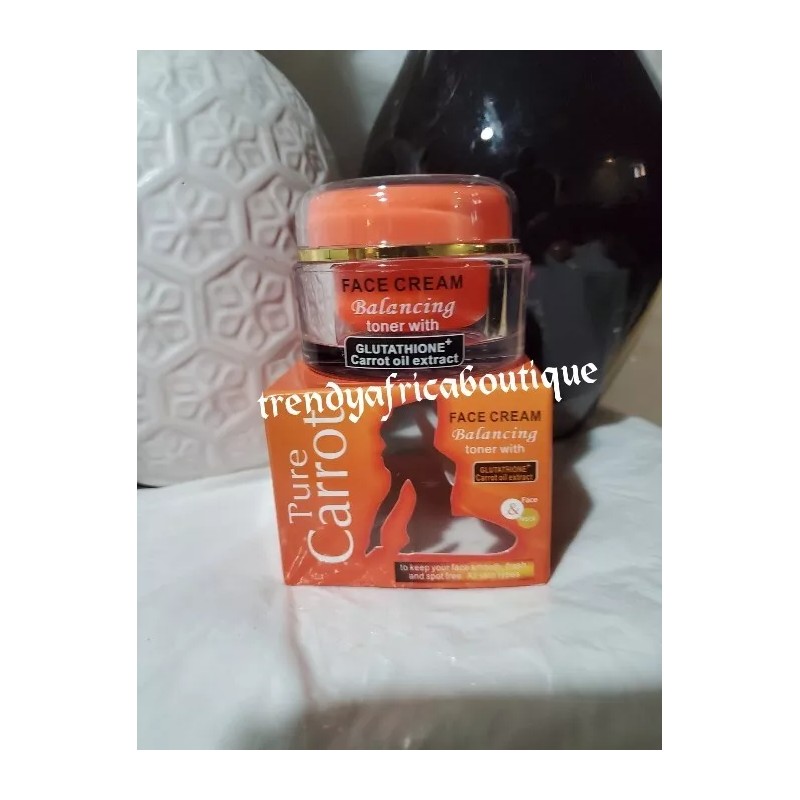 Pure Carrot Balancing Toner With Glutathion & Carrot Face Cream