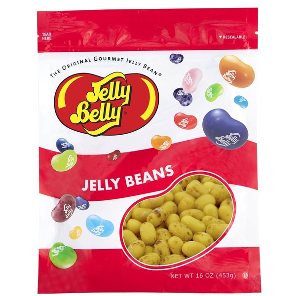 Jelly Belly Top Banana Jelly Beans - 1 Pound (16 Ounces) Resealable Bag - Genuine, Official, Straight from the Source