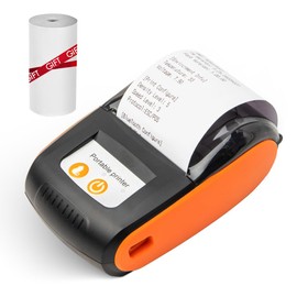 Sunydog Portable Receipt Printer 58 mm Mini Thermal Printing Mobile Wireless Printer Invoice Printer with 2 Inch Thermal Paper Roll Compatible with Android/iOS/Windows System