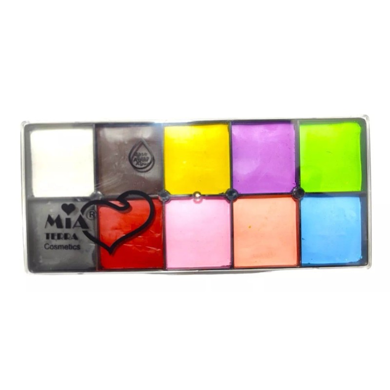 Mia Terra Cosmetics Maquillaje Body Paint Teatro Pintacaritas Base Agua