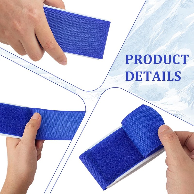 CREATCABIN 10Pcs Ski Strap Fasteners Adjustable Ski Wraps Ties EVA