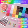 32000 Pcs Rhinestones Bedazzling Kit, 3mm Flatback Resin Gems for