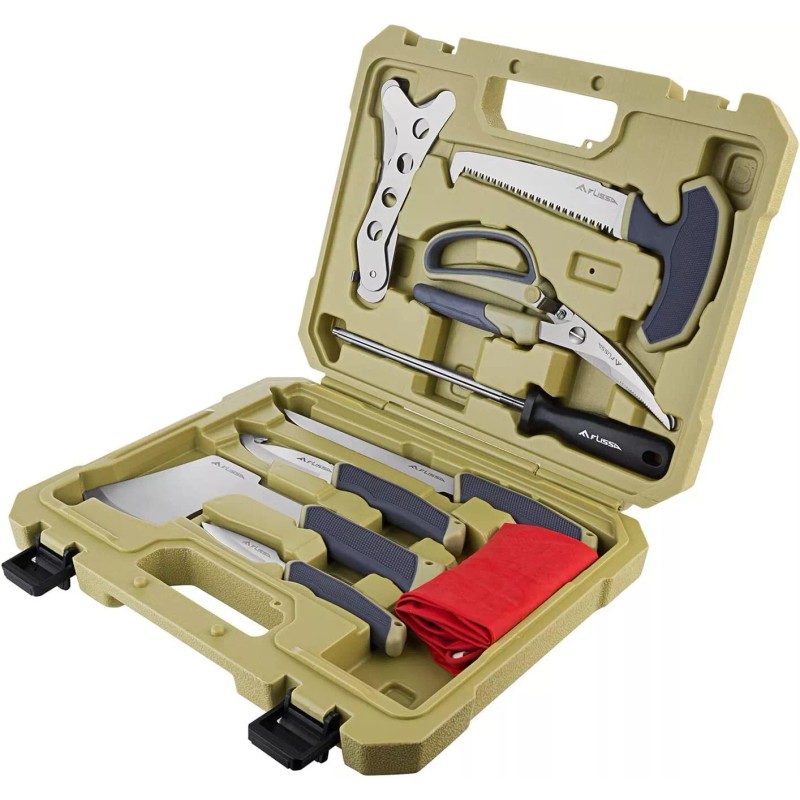 FLISSA 10 Piece Hunting Field Dressing Kit with Portable Storage