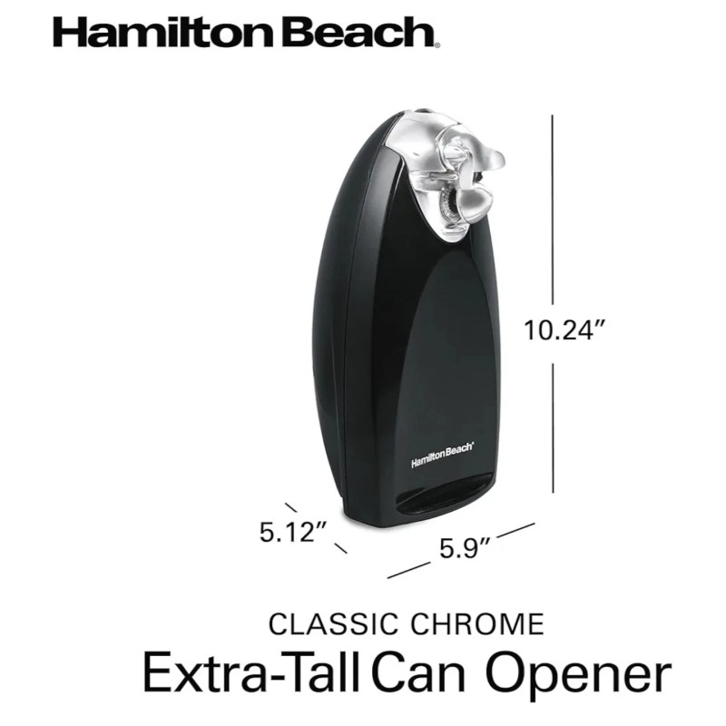 Hamilton Beach Electric Automatic Can Opener with Auto Shutoff Extra