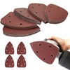 50Pcs Sanding Pads Sander Pads,Triangle Sanding Sheets,Sanding Discs Pads,40/80/120/180/240 Grits