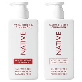 Native Warm Cider & Cinnamon Shampoo and Conditioner Contain Naturally Derived Ingredients | All Hair Types, Color & Treated, Fine to Dry Damaged, Sulfate & Dye Free - 2-Pack