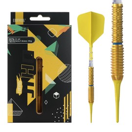 CUESOUL JIHO S3 19g Soft Tip 90% Tungsten Dart Set with Titanium Coated and Unifying ROST T19 Flight