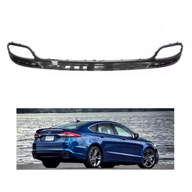 Rear Lower Bumper With Dual Exhaust Diffuser Fits 2013-2018 F-ord Fusion FO1195124 / DS7Z17K922CA