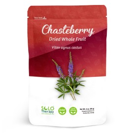 Chasteberry Vitex Herbal Tea 56 grams- Dried Fruit - Resealable Bag - 56 grams - Premium Quality (Chasteberry Vitex)