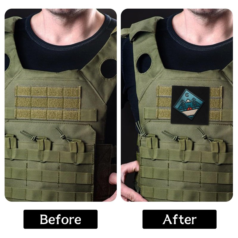 YHZNAGEM Tactical Morale Patches Board Molle Attachment Molle Patch Panel