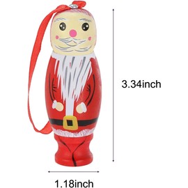 DVDMMA Funny Santa Claus Ornament Funny Santa Claus Pendant 2024 Christmas Decorations Christmas Pendant Funny Santa Pendants Wooden Santa Claus Christmas Ornaments