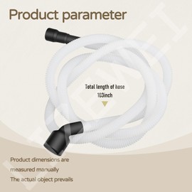 807117001 Dishwasher Drain Hose for Frigidaire & Electrolux Dishwashers, Replaces AP5806794, PS9494138, 154369601, 154411001, 154411002, 154411003, 154525301, 154606701, 154753201, 5304435286