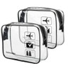 Lermende 2 Pcs Toiletry Bag TSA Approved Toiletry Organizer Cosmetic