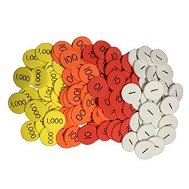 Sensational Math Place Value Discs 4-Value Whole Number Pack of 100