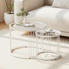 Garden 4 you Nesting Coffee Table, 23.6" Round Coffee Table