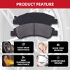 EXPPOWER Front Ceramic Brake Pad Kit Replacement for Pontiac Vibe