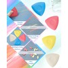 FIVEIZERO 4Pcs Tailors Chalk, Triangle Sewing Chalk for Fabric, Fabric