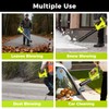for Men Cordless Leaf Blower 21V: 500CFM 150MPH Electric Leaf