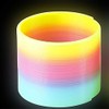 The Dreidel Company Plastic Coil Spring, Glow-In-The-Dark Magic Rainbow Slingy,