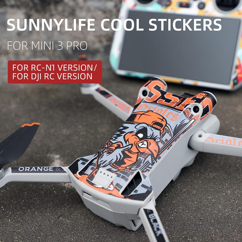 Drone Stickers Set Waterproof Skins Sticker Compatible for DJI Mini