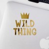 Decal Stickers of Wild Thing (Metallic Gold) (Set of 2)