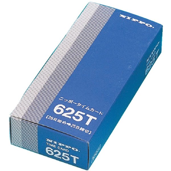 Nippo Time Card for NTR-2500 and 2700 625T (25 Days